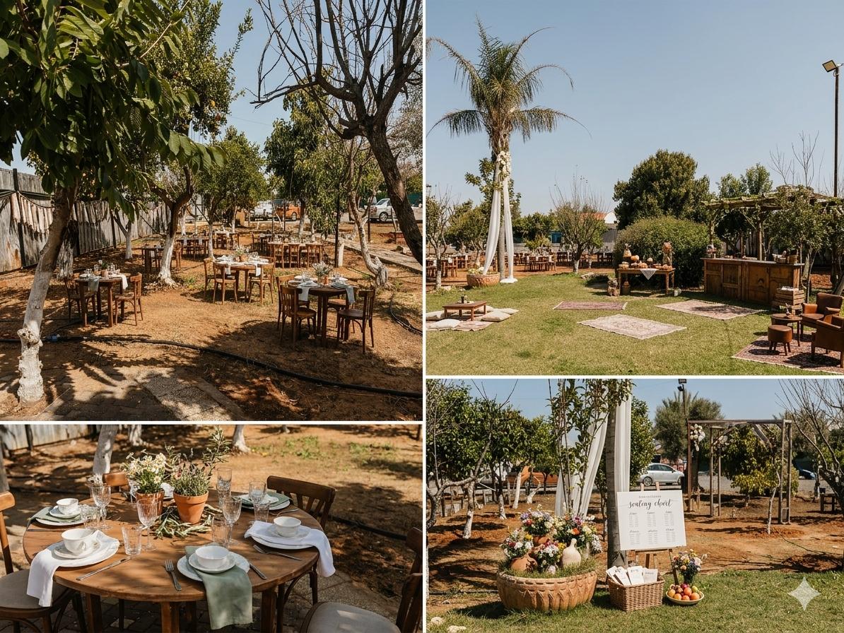 גן עצי הפרי אירועים - חתונת בוטיק בשרון