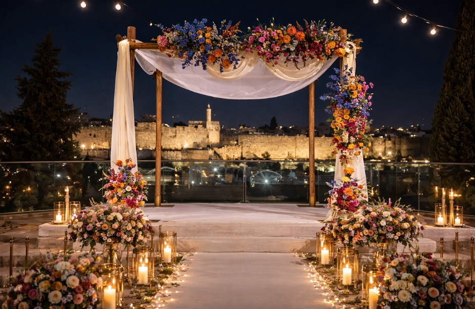 בית שמואל אירועים - חתונה מול העיר העתיקה ירושלים