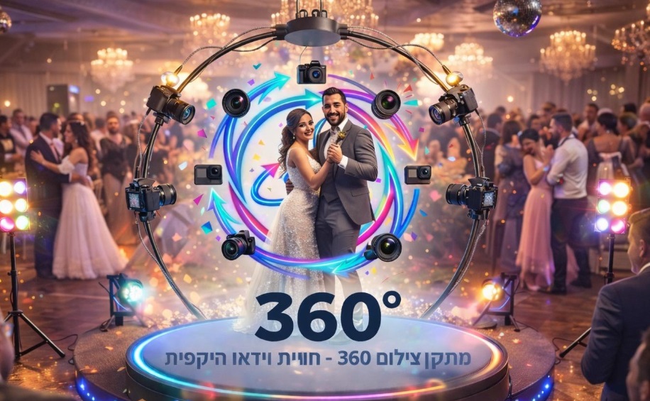 סטודיו קליפ 360 - עמדת צילום 360 מעלות לחתונה